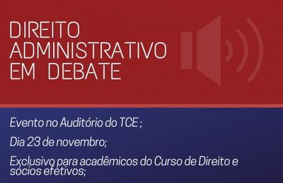 Tribunal de Contas sedia debates para profissionais da área Jurídica
