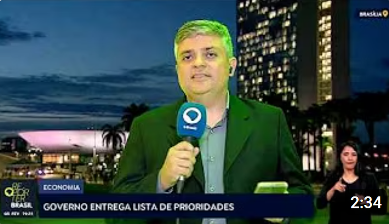 Governo entrega lista de prioridades ao Congresso