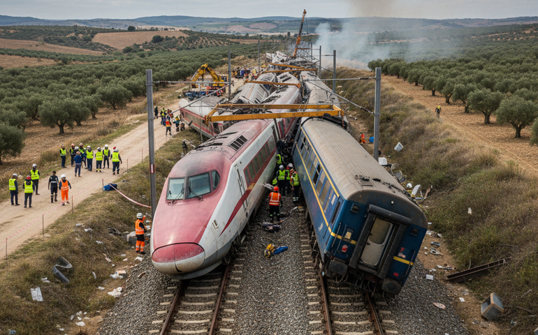 Número de mortos em colisão de trens na Espanha sobe para 39 e há 123 feridos