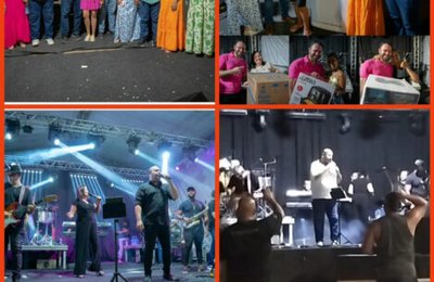 Santa Luzia do Norte registra Festa das Mães sorteando eletrodomésticos e com show musical