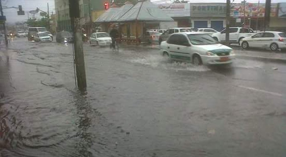 Chuvas no centro de Aracaju