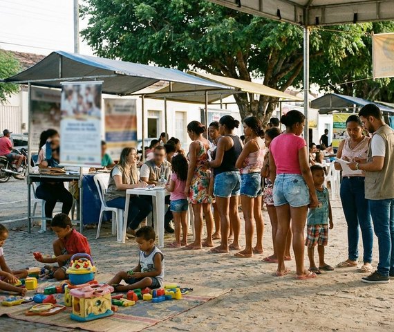 Palmeira dos Índios realiza 'Dia do CRIA' com mutirão de serviços e atividades para famílias