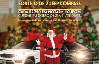  Parque Shopping celebra Natal com dois Jeeps Compass, Panettones e cenário gratuito da Disney Jr   