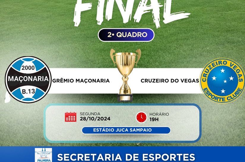 Prefeitura de Palmeira promove a grande final da IV Copa Palmeira de Futebol nesta segunda (28)