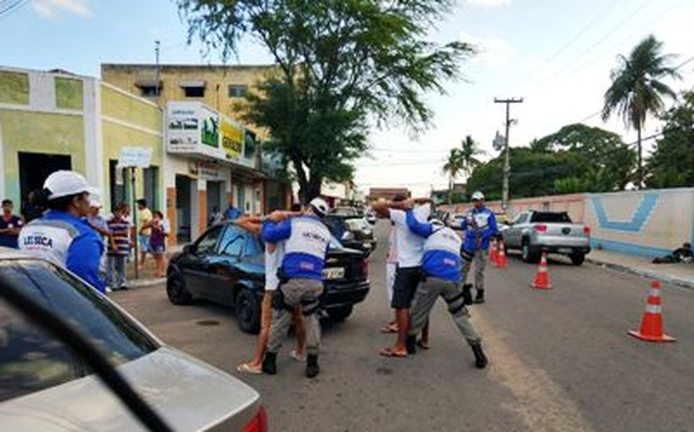 BPTran participa de Operação Lei Seca em Palmeira dos Índios