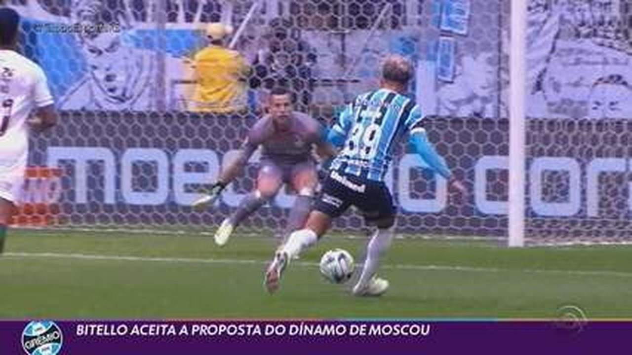 Bitello é anunciado pelo Dínamo de Moscou, se despede do Grêmio e agradece Renato Gaúcho
