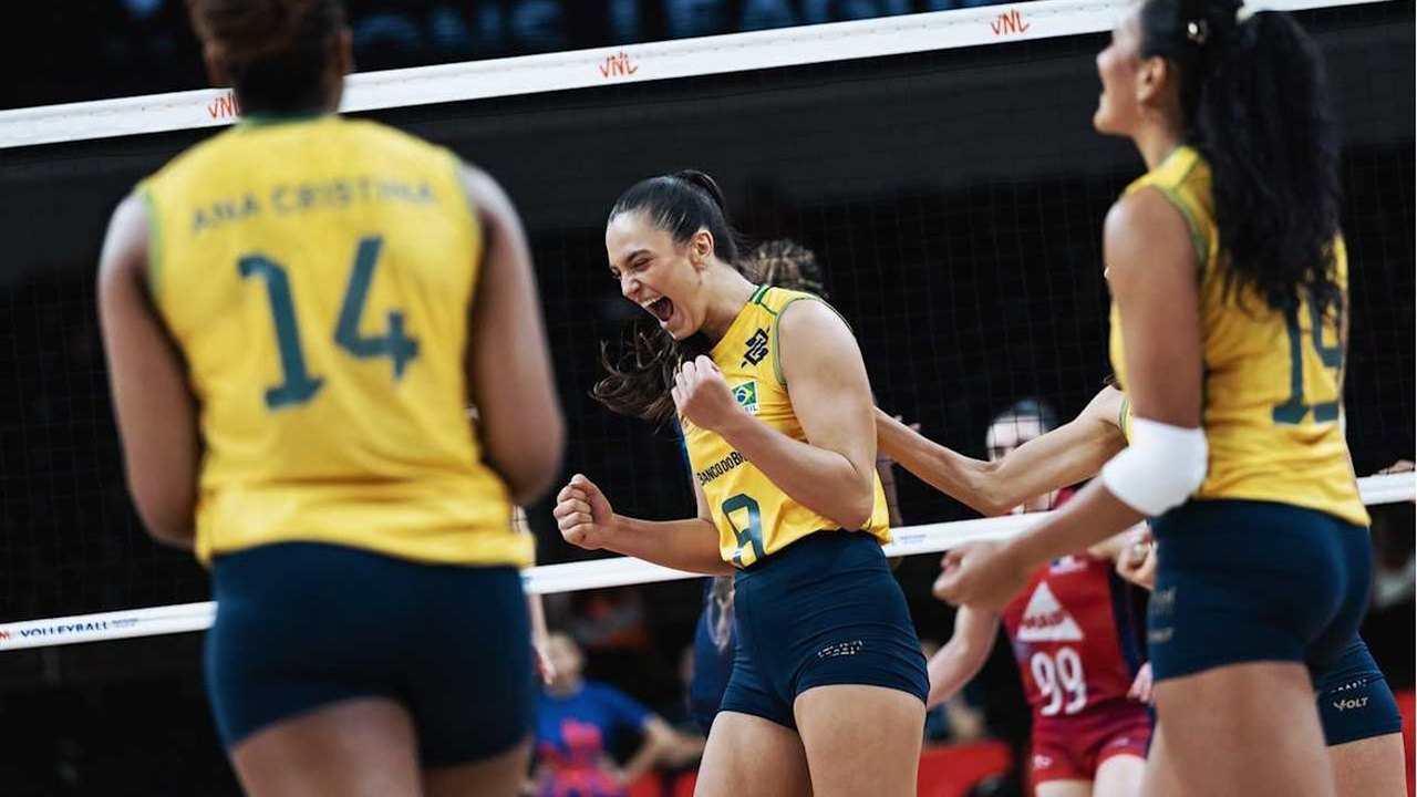 Brasil domina a França e mantém invencibilidade na Liga das Nações feminina