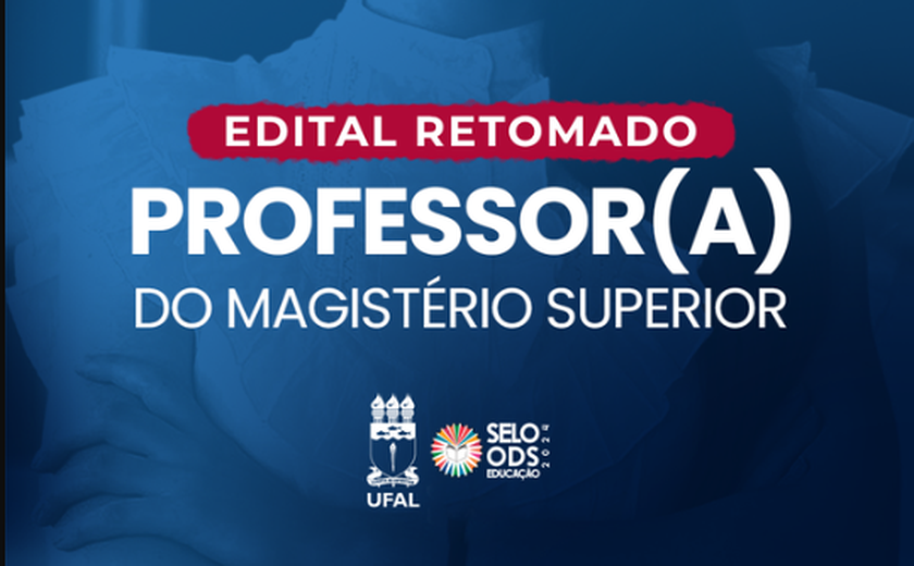 Ufal retoma cronograma do concurso para professor do magistério superior