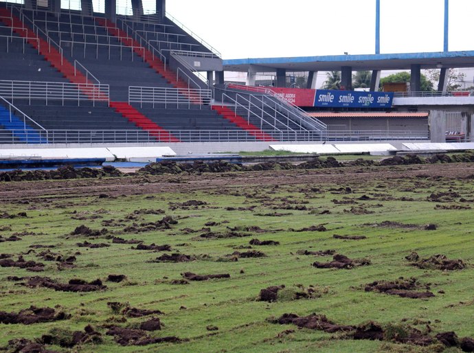 Selaj inicia obras de instalação de nova drenagem, irrigação e gramado do Rei Pelé