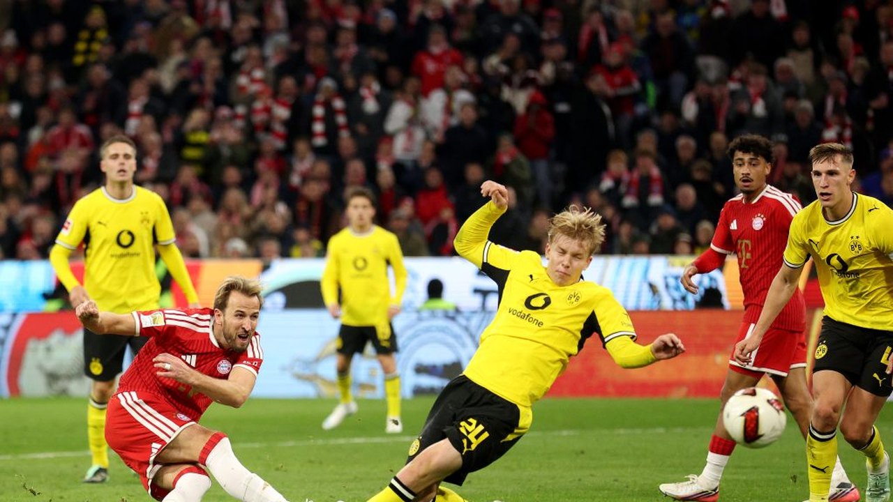 Harry Kane perde pênalti e Bayern de Munique cede empate contra Borussia Dortmund no Der Klassiker