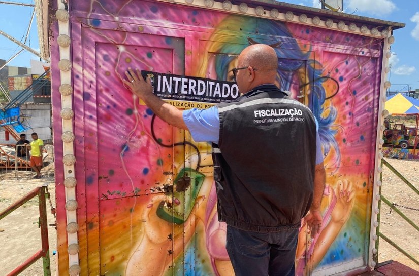 Semsc interdita parque de diversão irregular na parte alta de Maceió