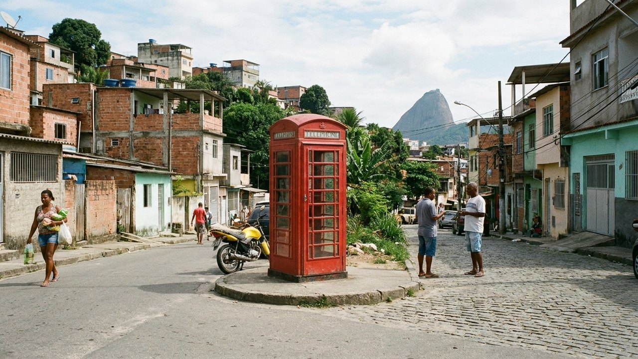Bairro prestes a entrar para o mapa do Rio tem até cabine telefônica londrina, que remete à origem de sua ocupação