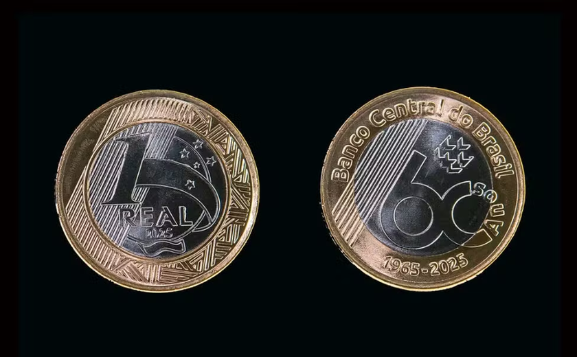 Moeda comemorativa de R$ 1 pelos 60 anos do Banco Central entra em circulação