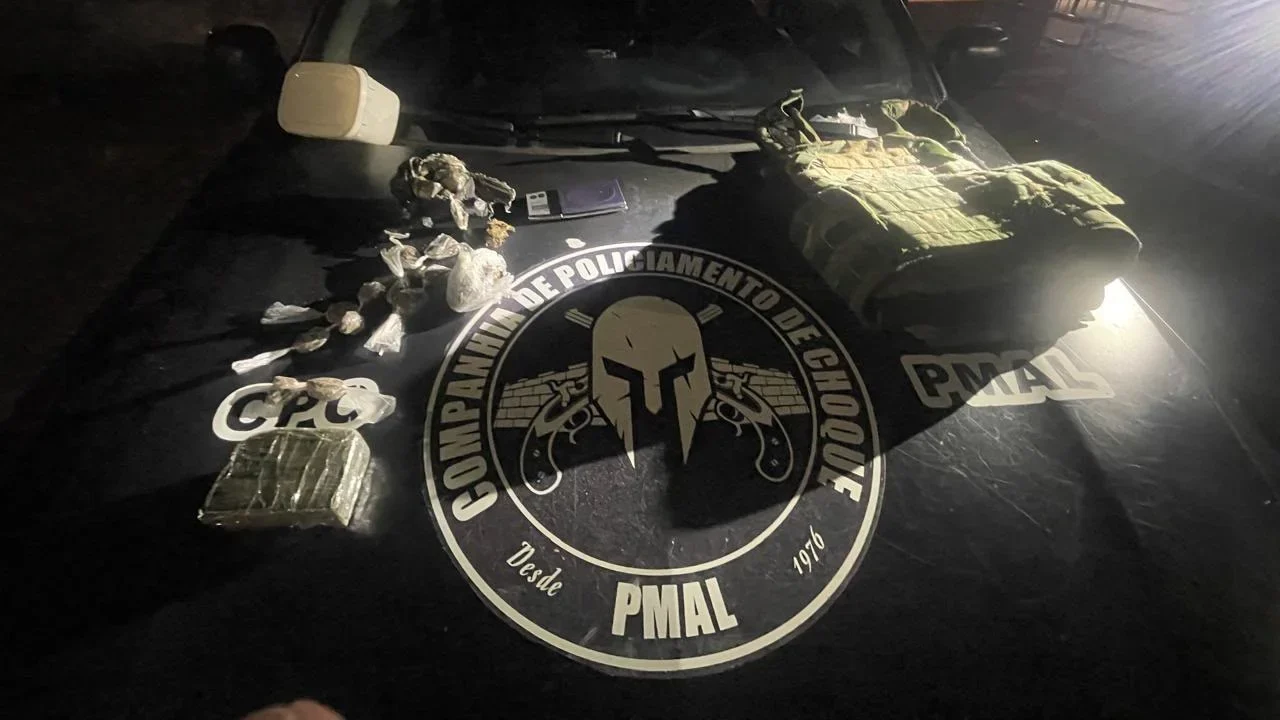 Operação Protetor das Divisas prende dois suspeitos por tráfico de drogas em Coruripe