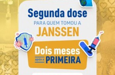Covid-19: Santana do Ipanema inicia dose de reforço da Janssen