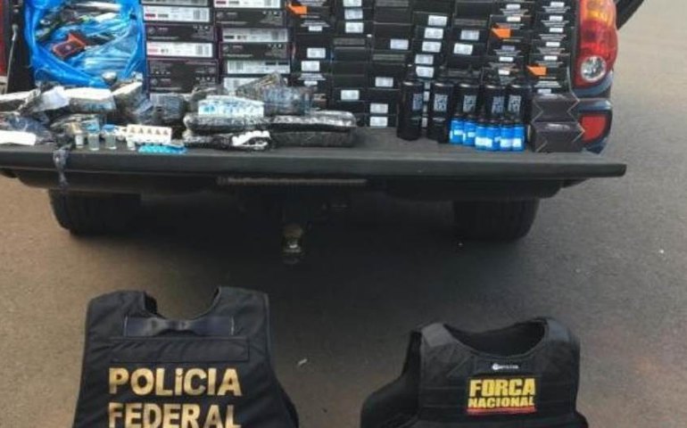 PF apreende cinco mil agulhas de tatuagem em Foz do Iguaçu