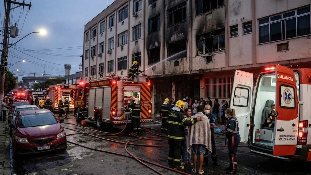 Dois morrem e dez ficam feridos durante incêndio em prédio em Vasco da Gama