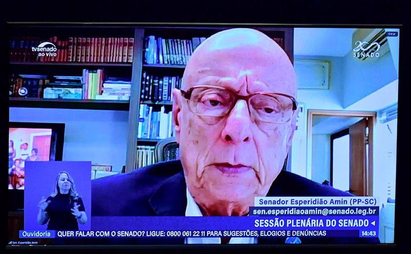 Esperidião Amin apoia proposta sobre eólicas em alto-mar