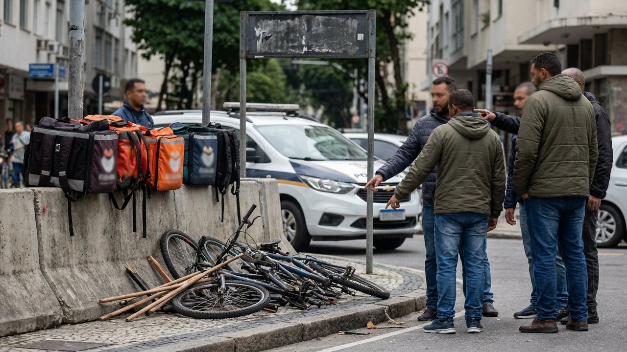 Entregadores que agrediram ciclista em Copacabana são identificados; vítima levou 57 pauladas