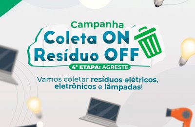 Campanha de coleta de eletroeletrônicos e lâmpadas da Semarh chega à Região do Agreste nesta quarta (20)