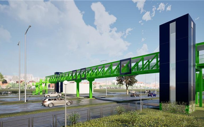 Instalação de passarela interdita trecho da Avenida Durval de Góes Monteiro neste domingo