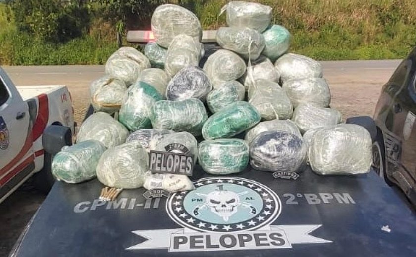 Polícia Militar apreende mais de 32kg de drogas em São José da Laje