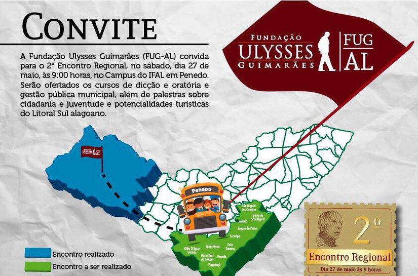 Penedo sedia o II Encontro Regional da Fundação Ulysses Guimarães em AL