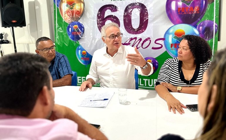 Renan participa de café da manhã na Fetag/AL para dialogar sobre a agricultura familiar