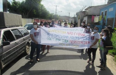 Unidade de Saúde do Bairro Santo Antônio realiza ação de prevenção ao Covid-19