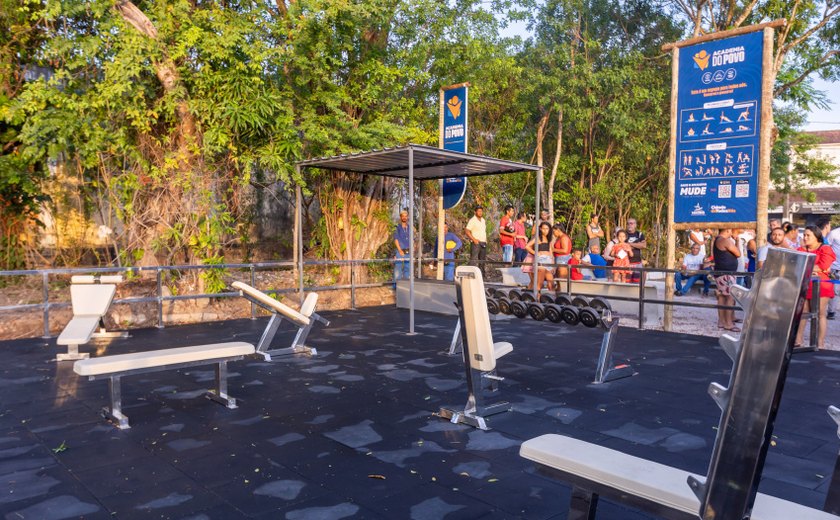 Parte alta de Maceió é beneficiada com ampliação das Academias do Povo