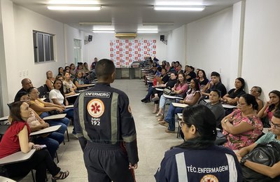 Samu Maceió realiza curso de primeiros socorros com mais de 60 profissionais de instituições de ensino