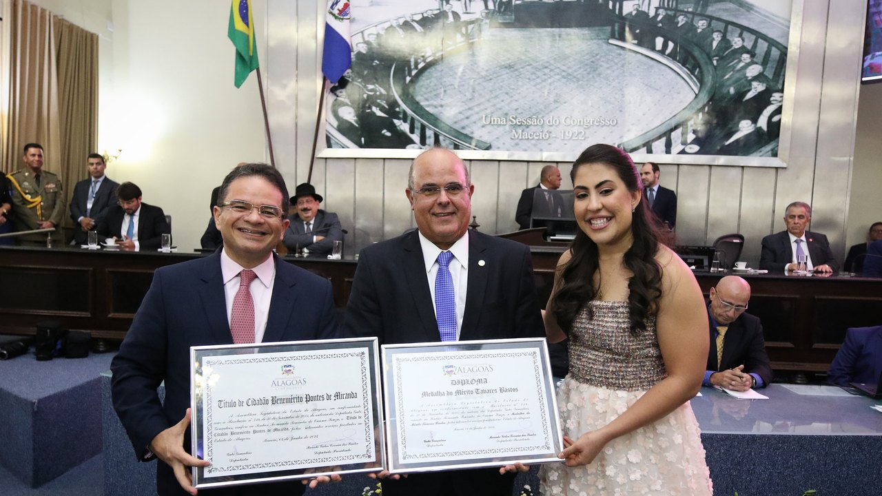 Presidente do Tribunal de Justiça é homenageado pelo Parlamento alagoano