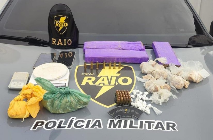 Ações da PM-AL retiram drogas e armas de circulação em quatro municípios