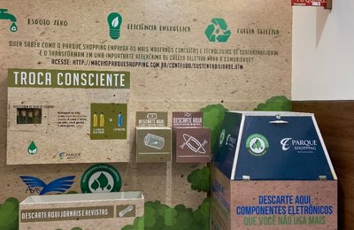Parque Shopping passa a recolher elásticos usados de máscaras e amplia campanhas de arrecadação