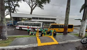 125 ônibus do transporte público da Grande Aracaju continuam paralisados nesta quarta-feira / Foto: Foto: Deivide Sacramento/TV Atalaia