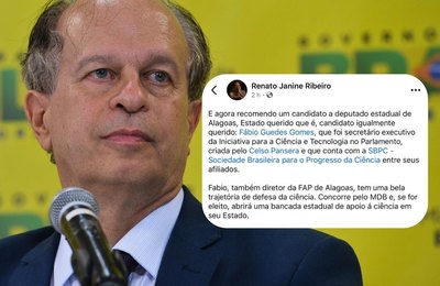 Ex-ministro da Educação declara apoio à candidatura de Fábio Guedes em Alagoas
