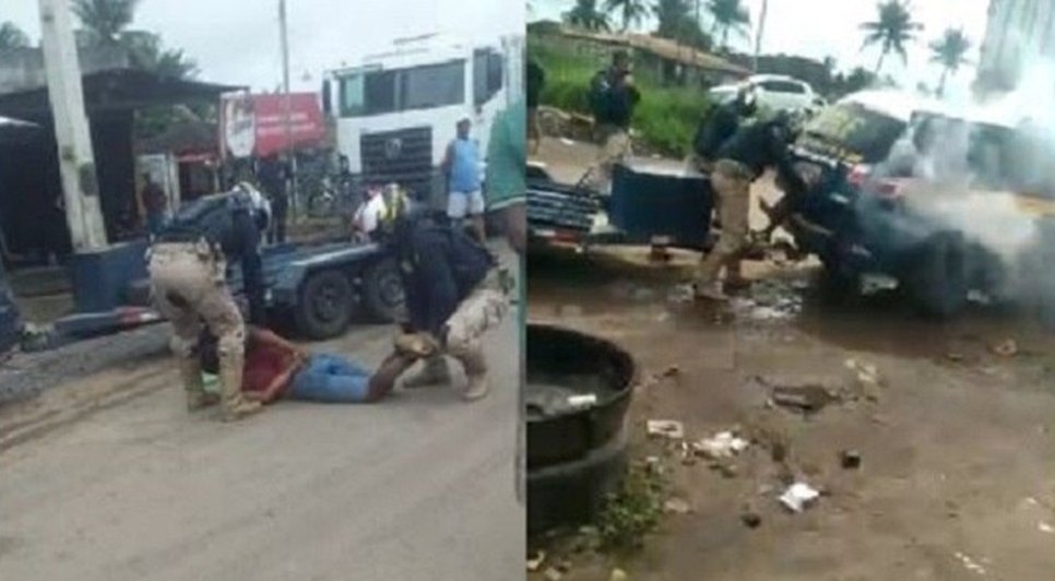 ‘Criminosa e inaceitável’, diz Instituto Sou da Paz sobre homem morto asfixiado com gás na viatura da PRF em Sergipe / Foto: Foto: Reprodução