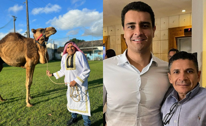 Aliado de JHC , Camelinho chama atenção pela vestimenta