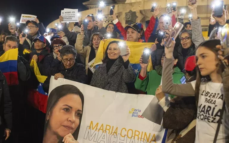 Machado irá a Oslo para receber Prêmio Nobel da Paz