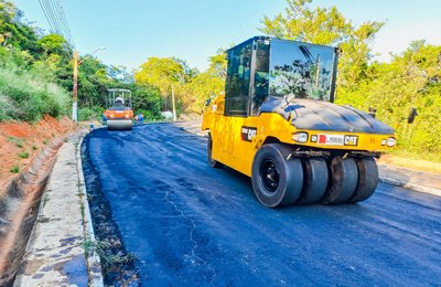 Prefeitura de Palmeira e Governo do Estado concluem recapeamento asfáltico dos santuários