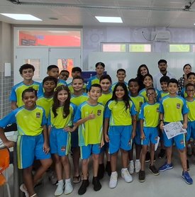 Educação de Maceió, 12º Batalhão da PM e Ufal promovem ações com alunos da Escola Massa