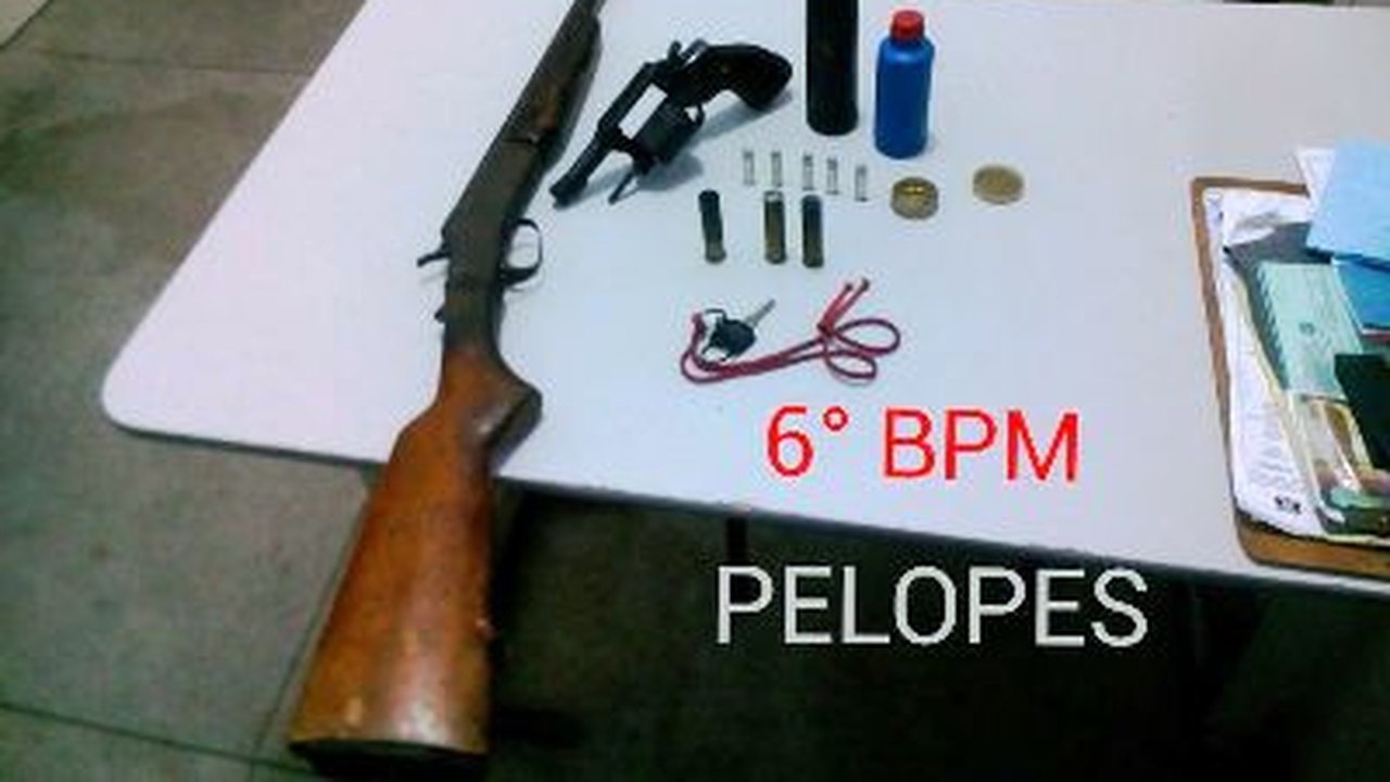 PM apreende duas armas de fogo em Passo de Camaragibe