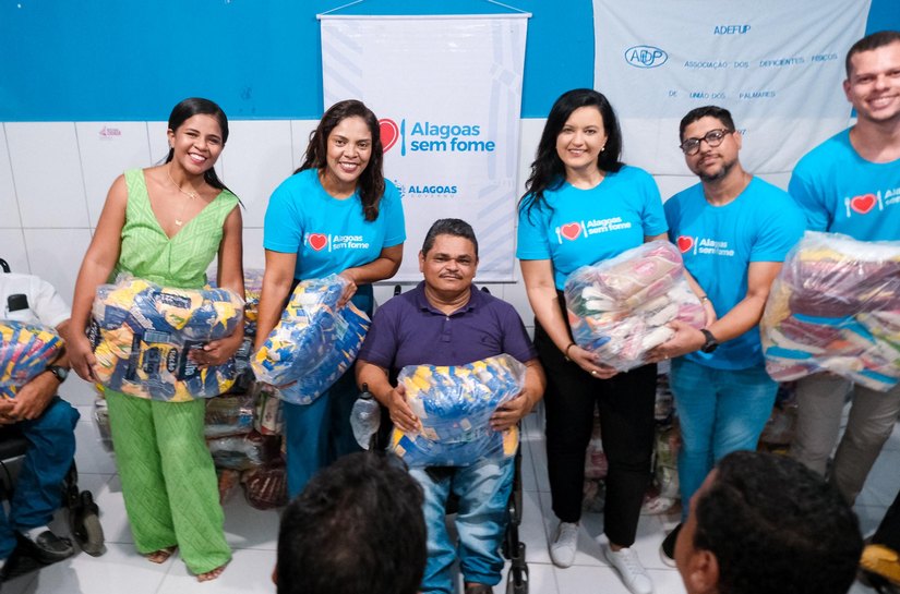 Alagoas Sem Fome doa uma tonelada de alimentos à Associação de Pessoas com Deficiência