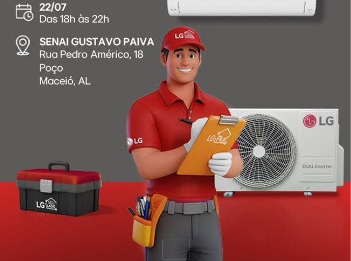 Maceió recebe Roadshow LG para instaladores no dia 22 de julho