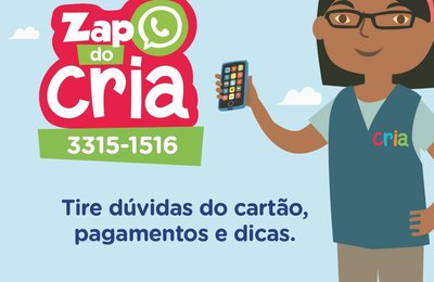 ZAP do CRIA chega para levar informações sobre a primeira infância