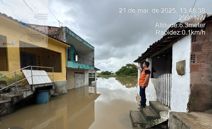 Porto Calvo com áreas submersas pelas águas Porto Calvo com áreas submersas pelas águas