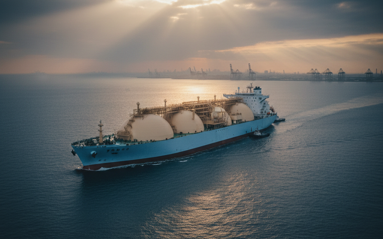 China lança navio de GNL que eleva o padrão do transporte marítimo sustentável