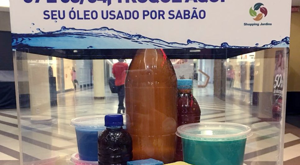 troque óleo por sabão