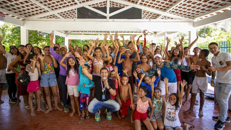 Crianças do Serviço de Convivência participam de dia de lazer e diversão