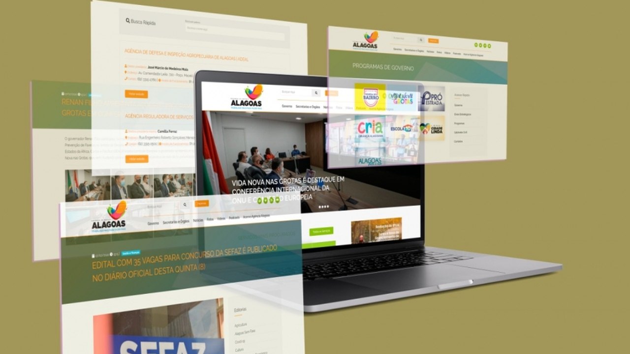 Novo portal do Governo de AL une informações e serviços em plataforma multimídia